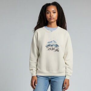 Northern Reflections White Polar Bear Crewneck Sweater